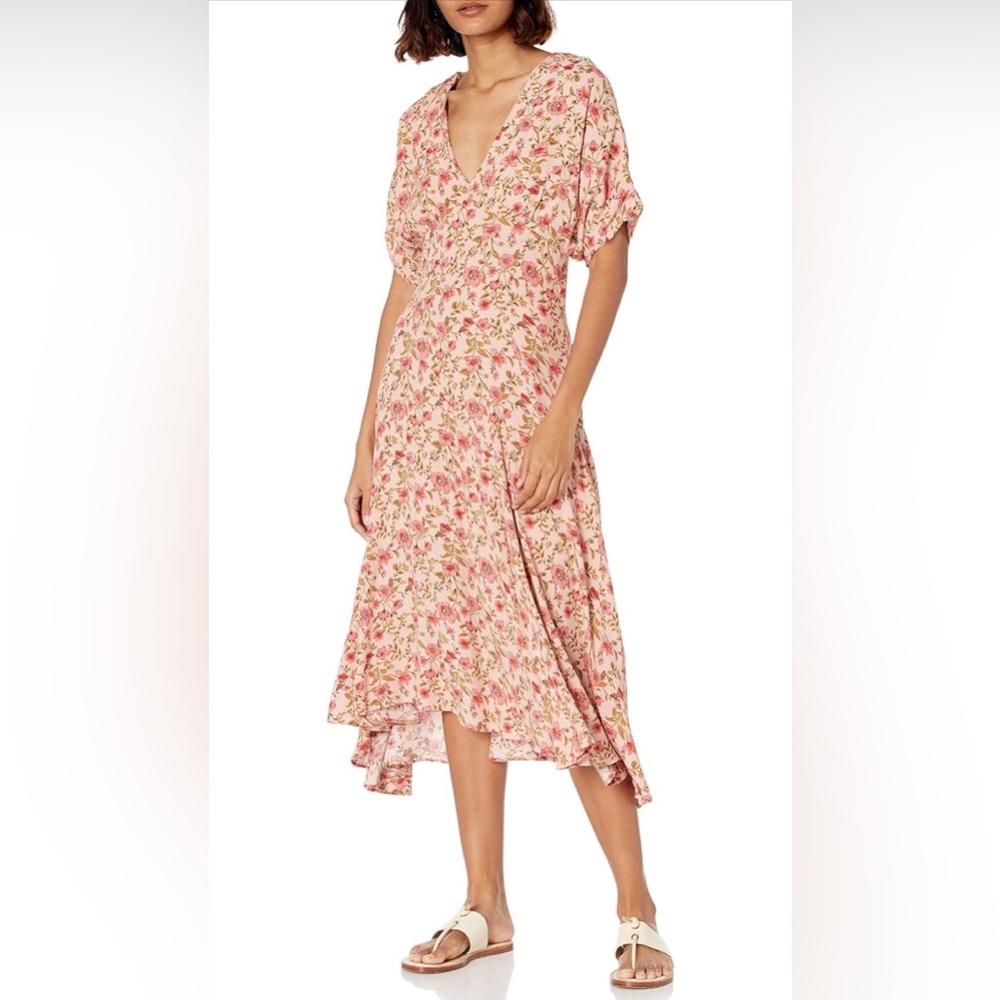 ASTR the Label Floral Flounce Sleeve Dress Size Medium